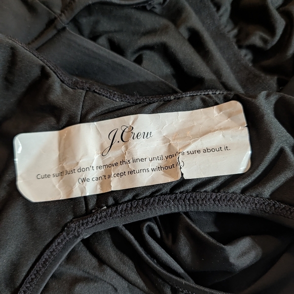 🖤 J.Crew Black Crossback One-Piece SwimsuitSize 24 | NWT | Sustainable Fabric - Picture 6 of 6
